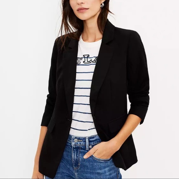 LOFT Jackets & Blazers - NWT LOFT Petite Knit Modern Blazer